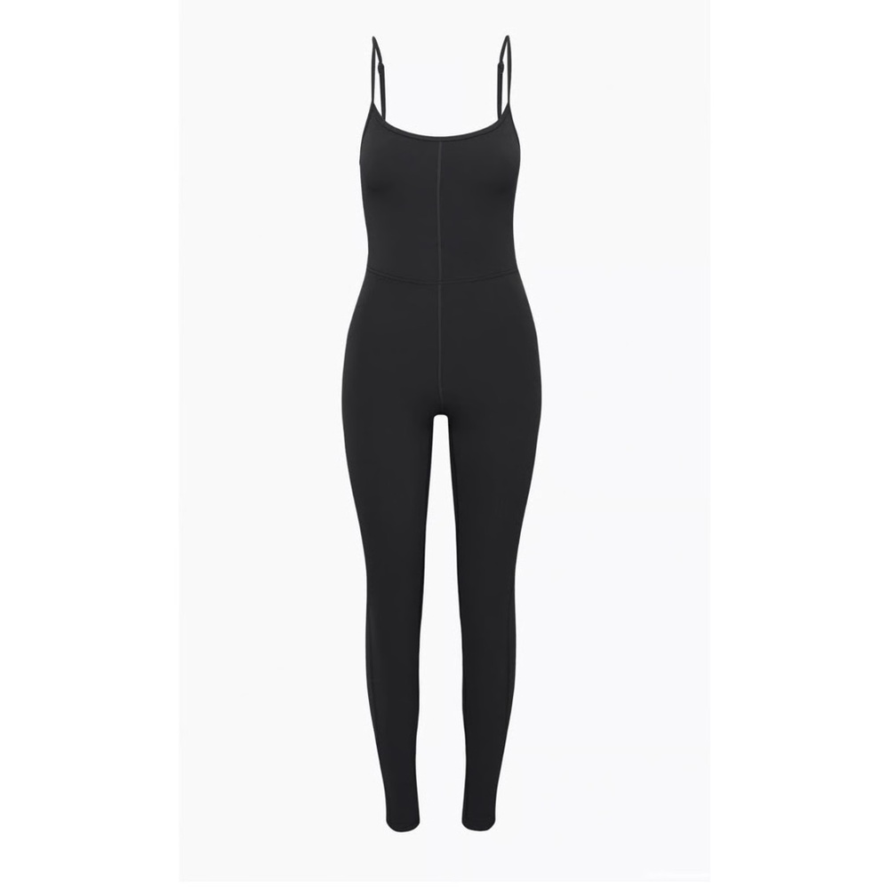 Aritzia Black Slim Spaghetti-Strap Jumpsuit